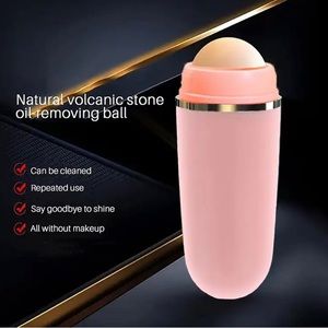 Oil and makeup absorbing volcanic ball.